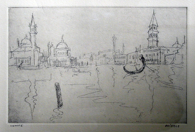 Printmaking - etching, 'Venice' by Bill Gribble, 2006
