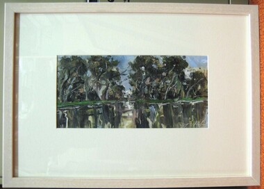 Painting - Oil on paper, [Landscape] by Jeff Woodger, 2006