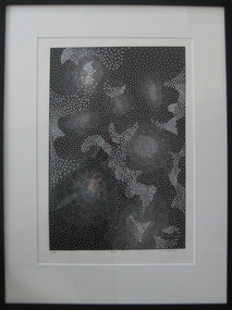 Linocut, 'Nebula' by David Nixon, 2007