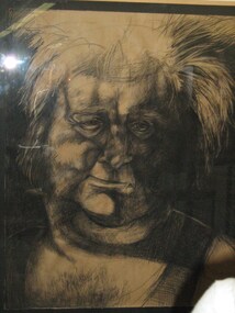 Charcoal, Impey, Margaret, "Bruce the Shearer" by Margaret Impey, 2007