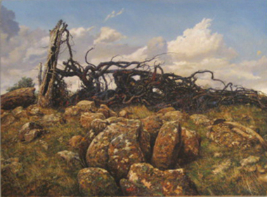 Oil on Linen, Lightening Strike, by Mark Fox, 2007