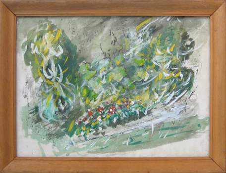 Abstract garden scene