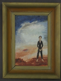 Painting - Oil painting on masonite, 'Vision of the Life Beyond' by Neville Bunning