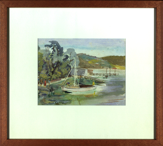 Watercolour on paper, Neville Bunning, [Yachting] by Neville Bunning