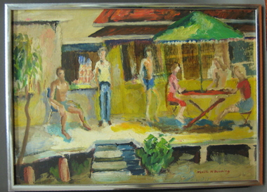 Oil on board, 'A Way of Life' by Neville Bunning