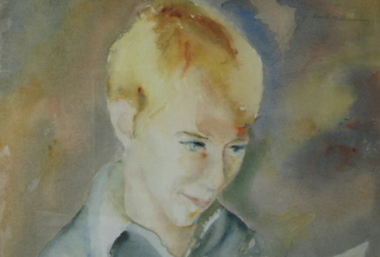 Painting, Neville Bunning, 'Young Boy' Neville Bunning