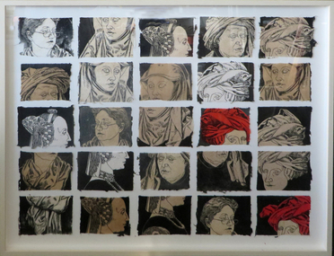 linocut portraits