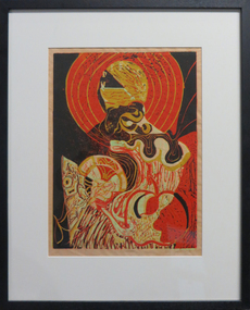 Work on paper - Print - linocut, [Untitled] by Jenny Taylor, 1978