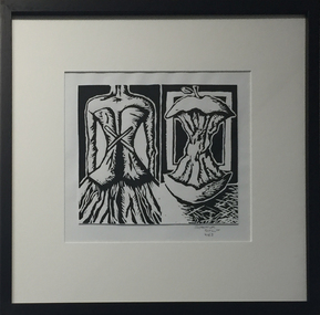Print - linocut, Spectrum Girl, 2002