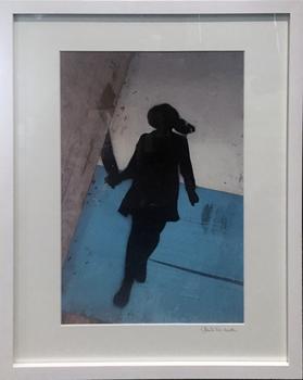 Girl walking around a corner
