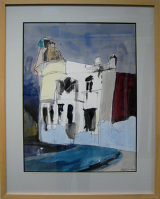 Drawing - Mixed media drawing, 'Camp Street Series' by Duncan Lannan, 2000
