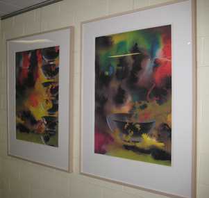 Painting - Pigmented inks on archival paper, Jacqueline Sleight, Fire II, 2004