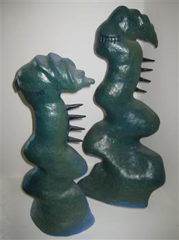 Two ceramic forms