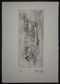 Printmaking - etching copper plate, Untitled, 2009