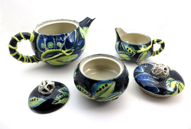 Artwork - Ceramics, Wilkins, Bev, (Tea Set) by Bev Wilkins, 1991