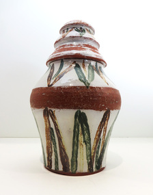 Ceramics, Wilson, Val, (Lidded Urn) by Val Wilson, 1991