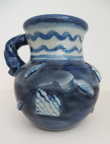 Artwork-Ceramics, Cogger, Anne, 'Fish Jug' by Anne Cogger, 1991