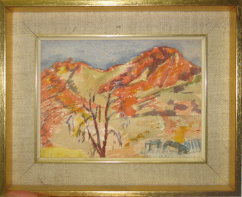 Painting - Watercolour, Neville Bunning, Silver Lead Flinders Ranges, 2008