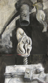 Painting - Acrylic, charcoal & ink on canvas, Pelchen, Anthony, [Drawing] by Anthony Pelchen, 1988