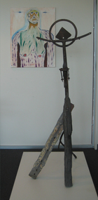 Timber and steel scuplture