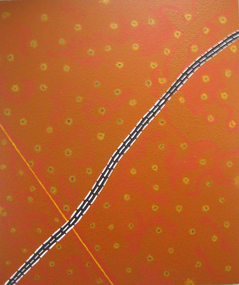 Painting - Artwork - Painting, Newton, Tim (T'Bone), 'Tribal Land - Jukurrpa' by Tim Newton, 1996, 1996