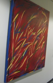 Painting - Acrylic on Canvas, [Red Abstract]