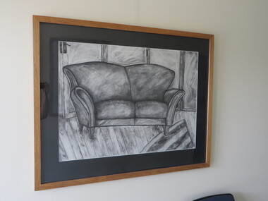 Drawing of a couch