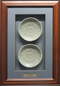 Ceramic, Kirk, DiannE, "Two Jollied Plates" by Dianne Kirk, 1996