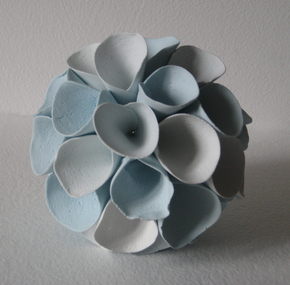 Ceramic - hand built & coloured porcelain, 'Natural Series (Earth, Sky, Water)', by Li-Feng Lo, 2010