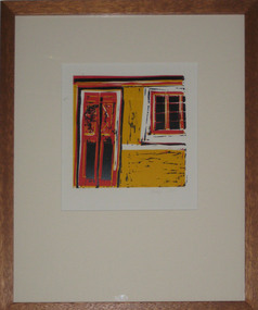 Work on paper - Monoprint, 'Lisbon, Portugal' by Alice Dennis, 2010
