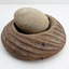 'Large Carved Mortar and Pestle' June Johnstone