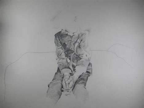 Sketch of a youth in a suit