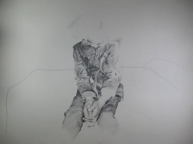 Sketch of a youth in a suit