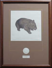 Lithograph, 'Wombat' by David Higgins