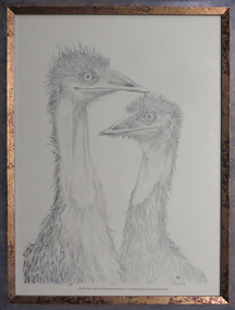 Lithograph, Earl Ingleby, 'Emu' by Earl Ingleby