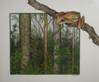 Painting, Lyn Cooke, 'Rainforest Home' by Lynne Cooke