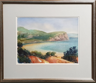 Painting - Watercolour, David Alexander, 'Otway Coast' by David Alexander, 2000