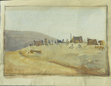 Painting - Watercolour, [Campsite] by Betty Brown