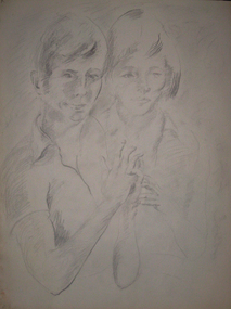 Pencil on paper, [Portrait]
