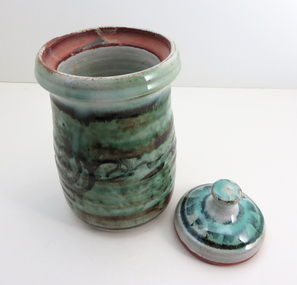Artwork- Ceramic, (Lidded Container) by Sam Drew