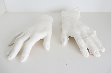 Artwork - Ceramic, (Untitled) Slip cast pair of hands