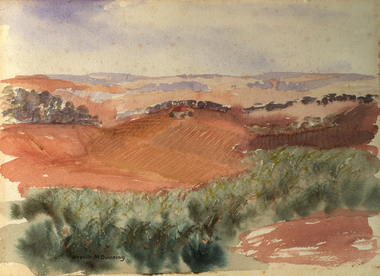 Painting - Watercolour, Neville Bunning, [Landscape] by Neville Bunning