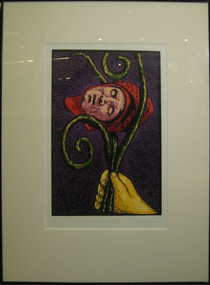 Work on paper - Screenprint, Adrian Corke, "Lamentation Illuminated" by Adrian Corke, 1989