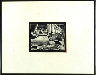 Artwork, K. McCutchan, [Fish and Foot], by K. McCuthan, 1990