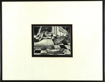 Drawing - Artwork, K. McCutchan, [Fish and Foot], by K. McCuthan, 1990