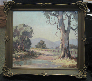 Oil on Board, Henri R. Nolte, 'The Road, Crookwell' by Henri R. Nolte
