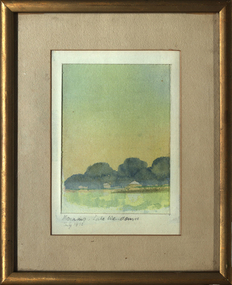 Painting - Watercolour, David Alexander, 'Morning: Lake Wendouree' 1973, by David Alexander, 07/1973