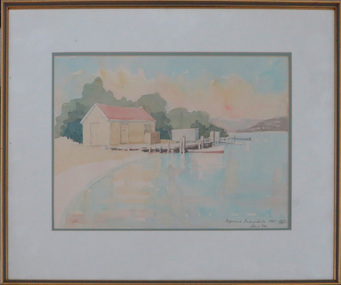 Watercolour, 'Mamm's Merimbula' by David Alexander, 1987, 1987