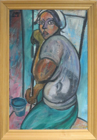 Painting - Oil on Composition Board, David Alexander, [Woman] by David Alexander, 1983, 1983