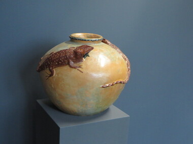 Ceramic, [Lizard Vessel]